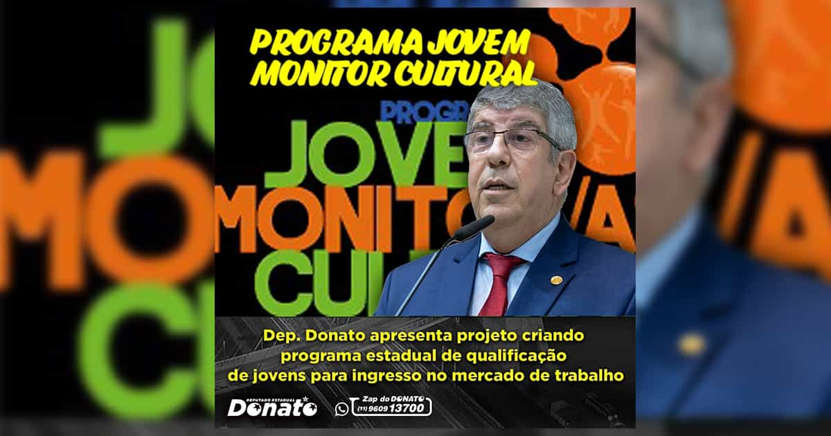 Donato projeto de lei Jovens Mercado de Trabalho