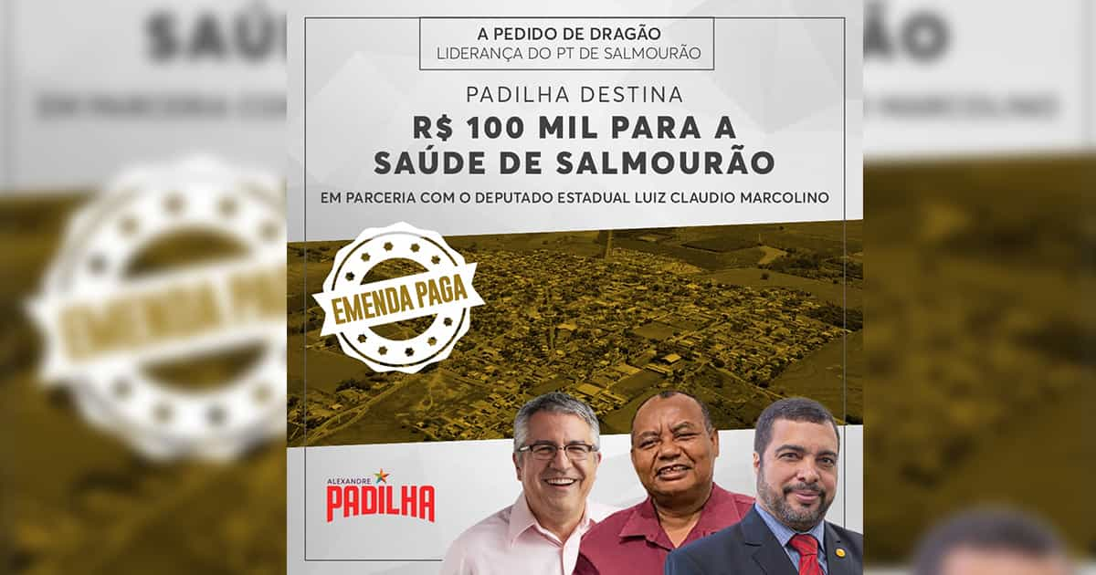 Emenda Padilha Marcolino Dragão Salmourão Paga 2023