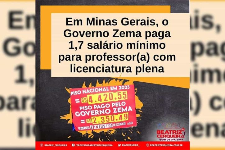 Deputada Beatriz Cerqueira acusa governador de MG por pagar baixos salários para servidores