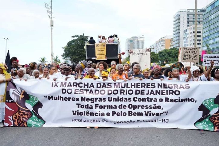 Deputada Verônica Lima participa da Marcha das Mulheres Negras no RJ