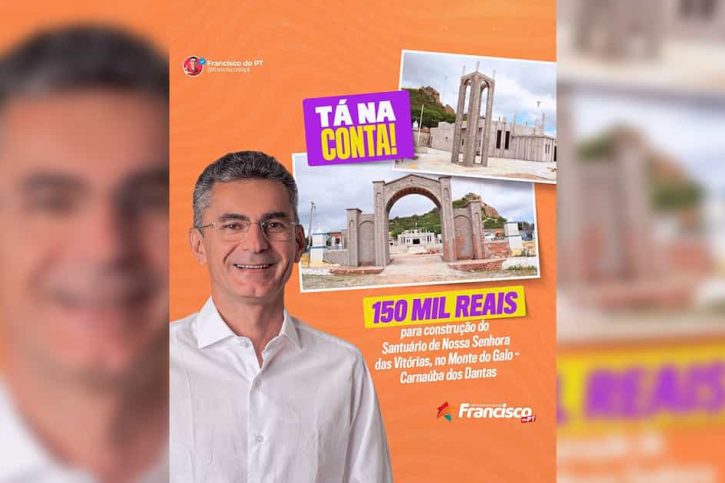 Deputado Francisco do PT garante R$ 150 mil para construção de igreja no RN