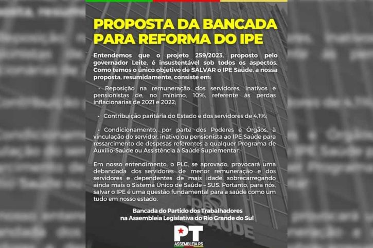 Deputado Valdeci Oliveira é contra PL para IPE Saúde, do Rio Grande do Sul