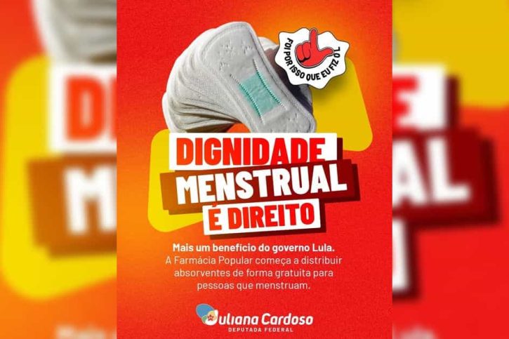 Dignidade Menstural Juliana Cardoso