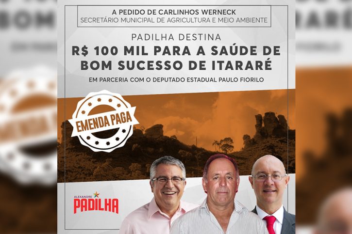 Emenda Carlos Werneck Padilha Fiorilo Bom Sucesso de Itararé