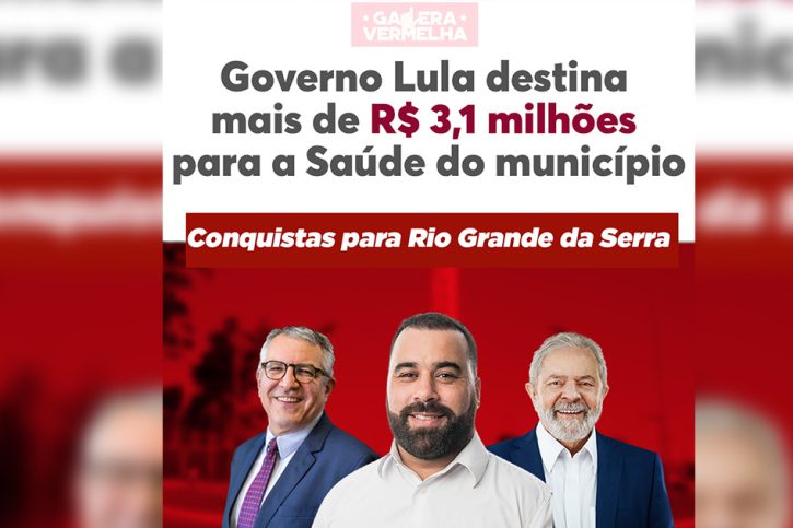 Erick de Paula RGS recursos Saúde Governo Lula