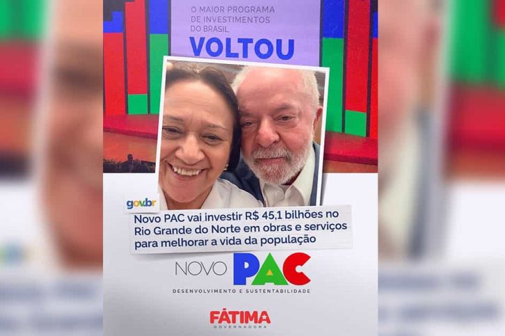 Governadora Fátima Bezerra PAC RN