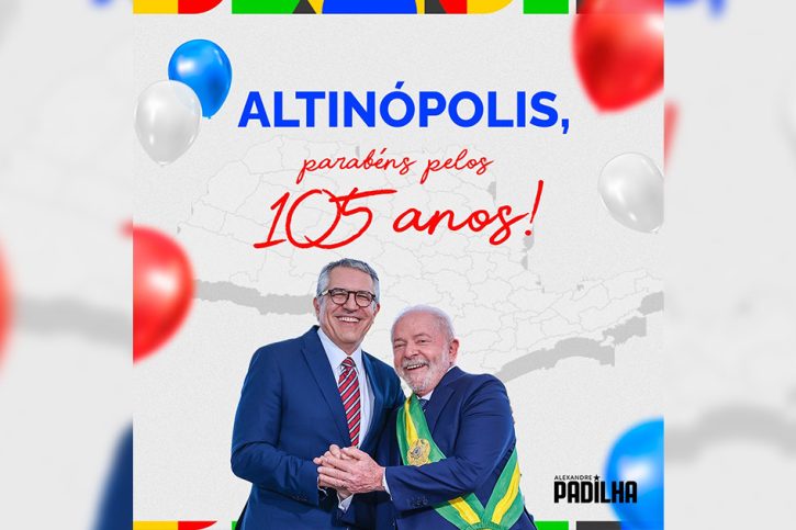 Lula e Padilha parabenizam Altinópolis