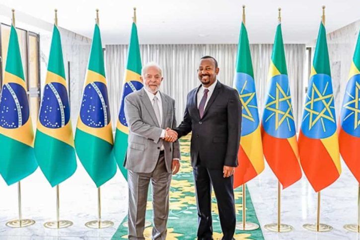 Lula e presidente da Etiópia
