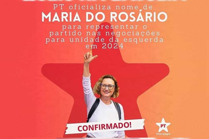 Maria do Rosário pré-candidata Porto Alegre