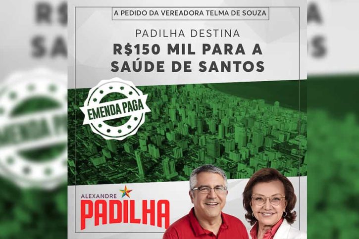 Padilha Telma de Souza emenda Santos