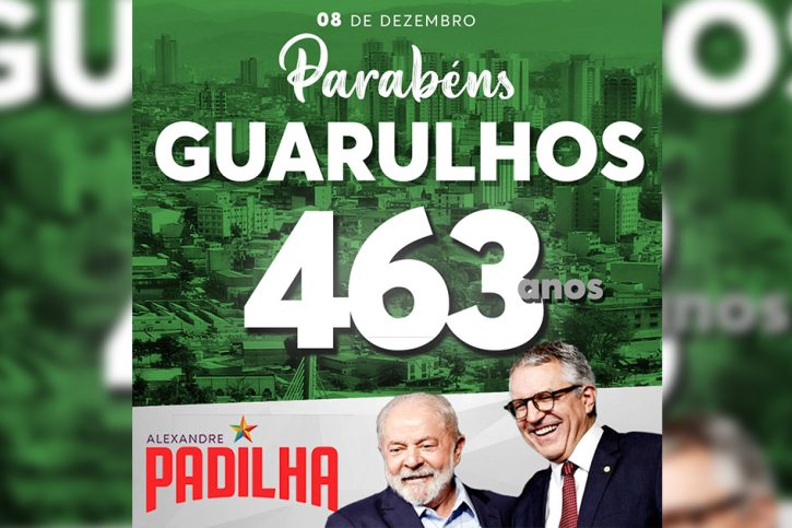 Padilha parabeniza Guarulhos