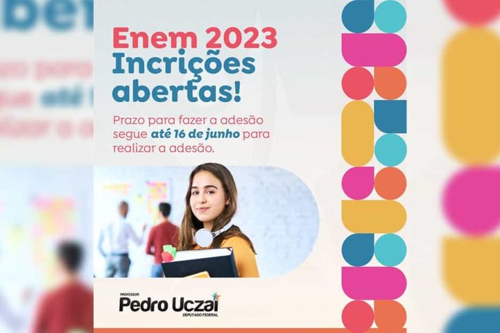 Pedro Uczai alerta estudantes para fim do prazo de inscrições para o ENEM