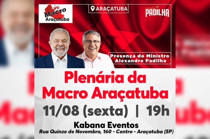 Plenária Macro Araçatuba com Padilha