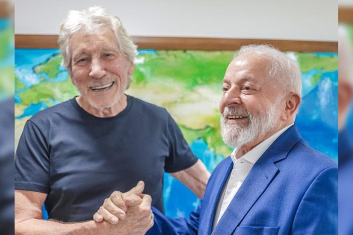 Roger Waters com Lula