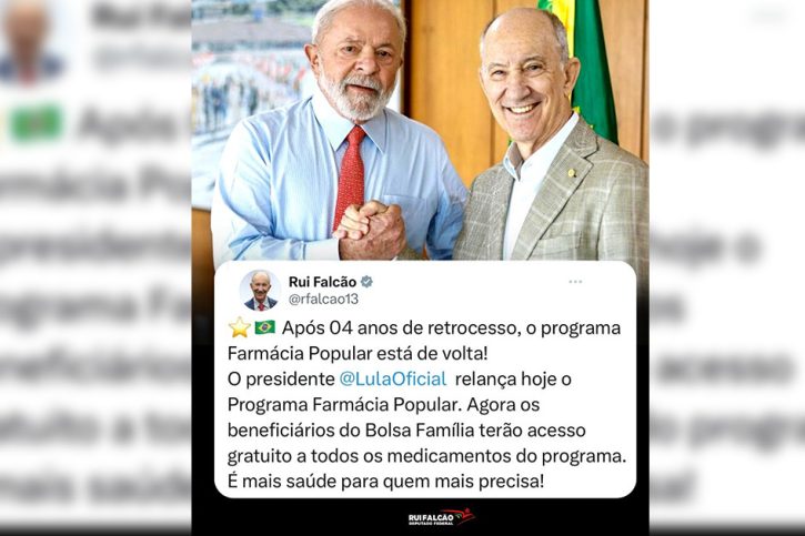 Rui Falcão Governo Lula Farmácia Popular