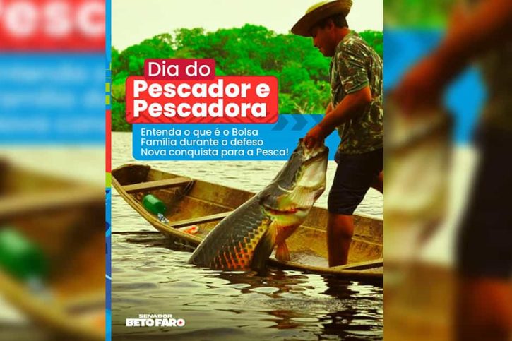 Senador Beto Faro celebra o Dia do Pescador e Pescadora profissionais no Brasil