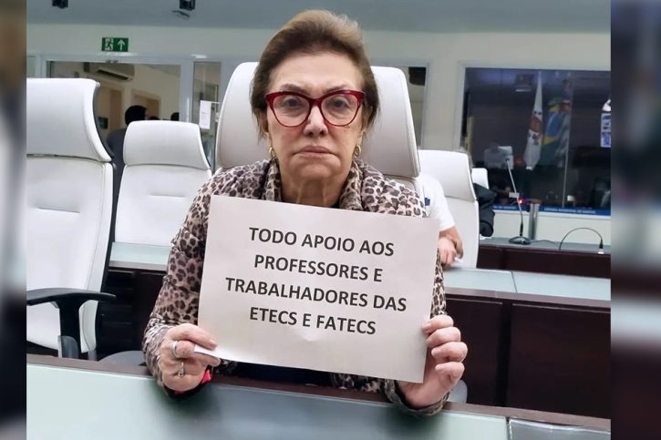 Telma de Souza apoio aos profissionais das FATECs e ETECs